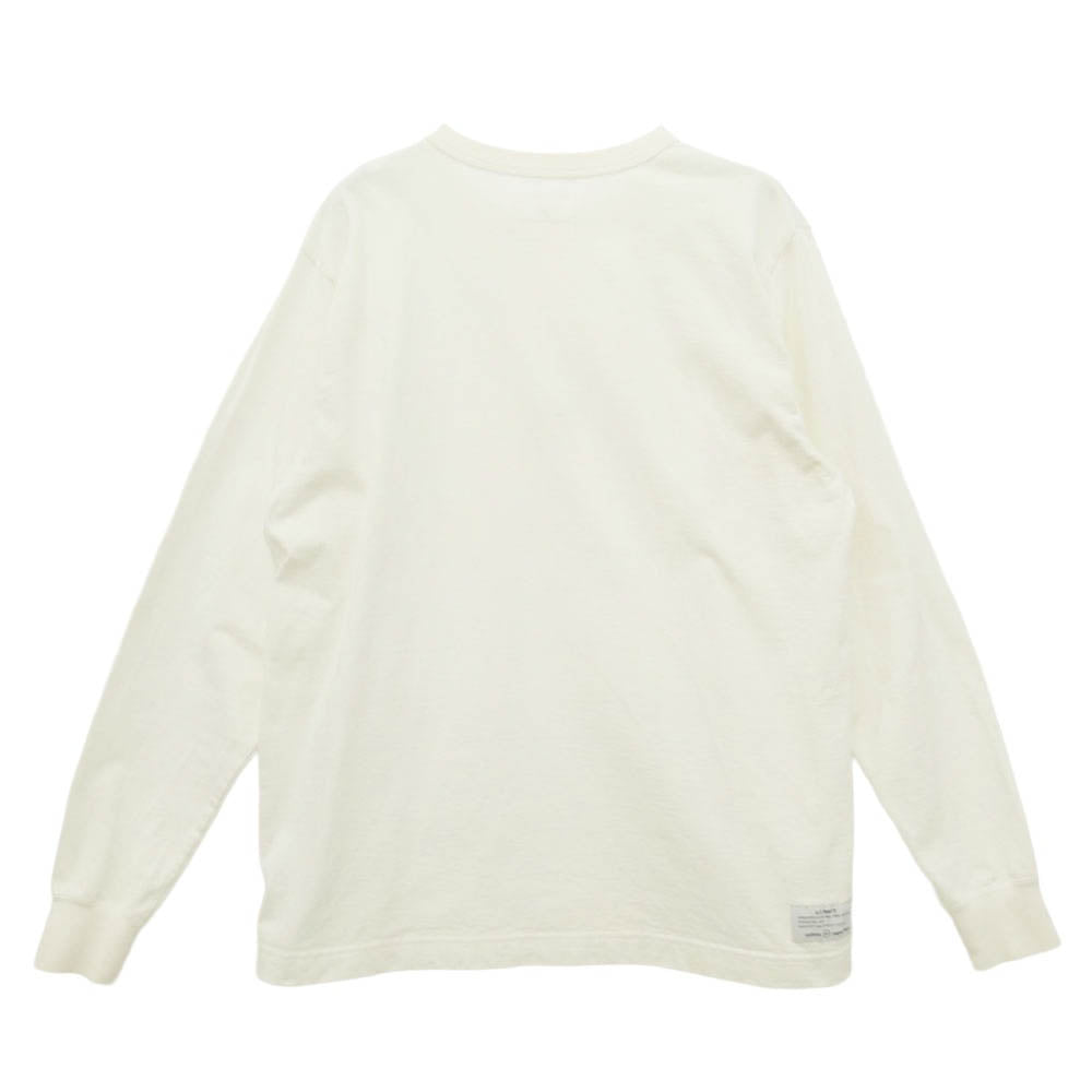 uniform experiment ユニフォームエクスペリメント FRAGMENT DESIGN フラグメントデザイン 20AW UE-202065 L/S WIDE MIL TEE ホワイト系 2【中古】