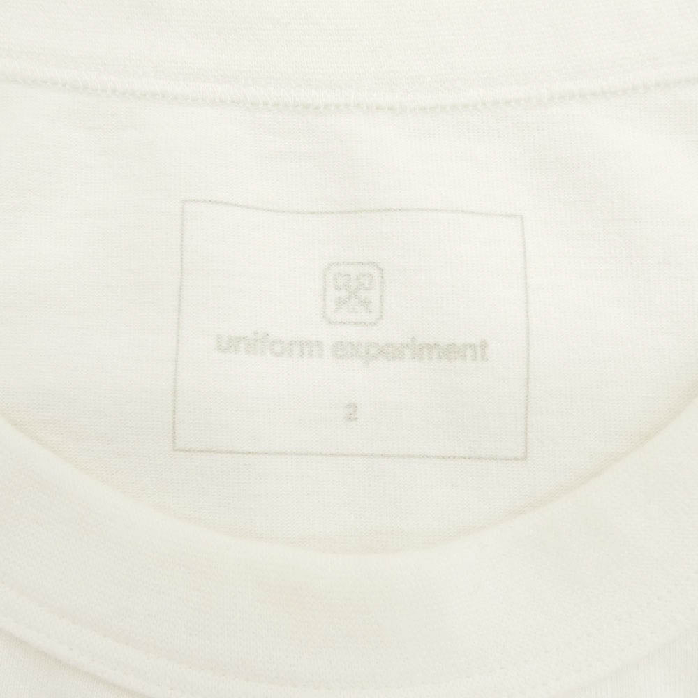 uniform experiment ユニフォームエクスペリメント FRAGMENT DESIGN フラグメントデザイン 20AW UE-202065 L/S WIDE MIL TEE ホワイト系 2【中古】