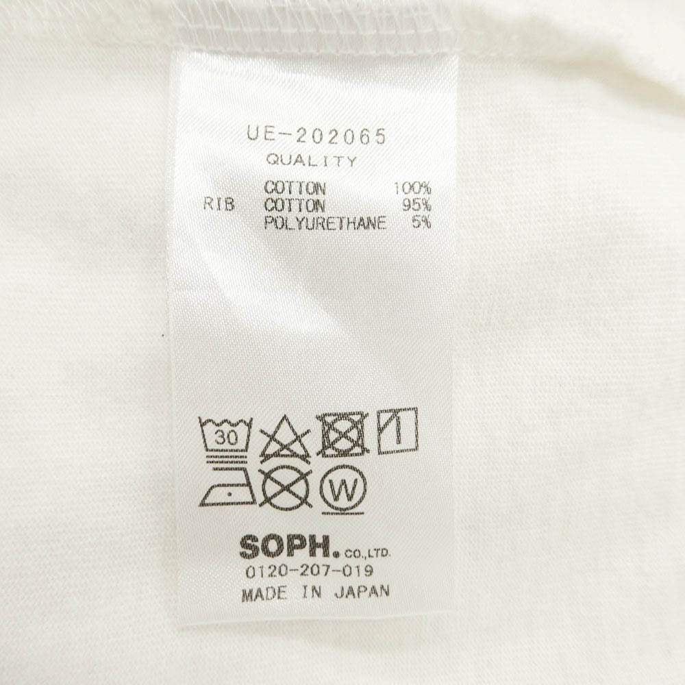 uniform experiment ユニフォームエクスペリメント FRAGMENT DESIGN フラグメントデザイン 20AW UE-202065 L/S WIDE MIL TEE ホワイト系 2【中古】