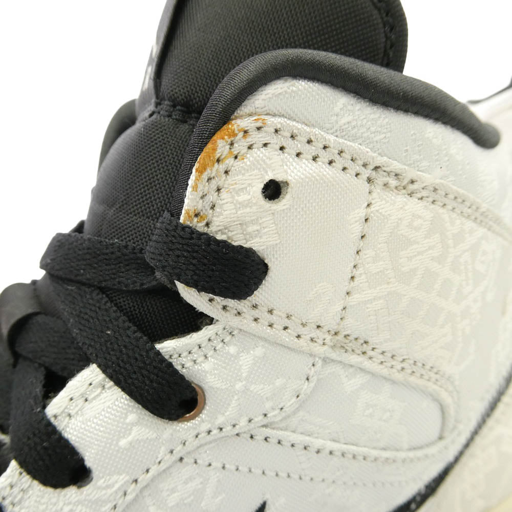 NIKE ナイキ CU2804-100 x CLOT クロット Air Jordan 1 Mid SE Fearless AJ1 ミッド フィアレス スニーカー シルバー系 ブラック系 27cm【中古】