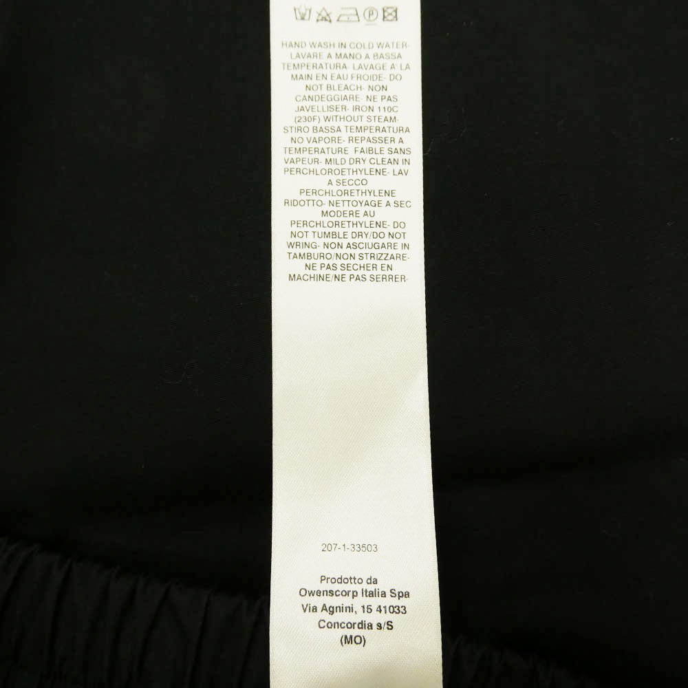 Rick Owens リックオウエンス 26AW RU02F4380-TE Cotton Poplin Drawstring Long コットン ポプリン ドローストリング ロング パンツ ブラック系 IT48【中古】