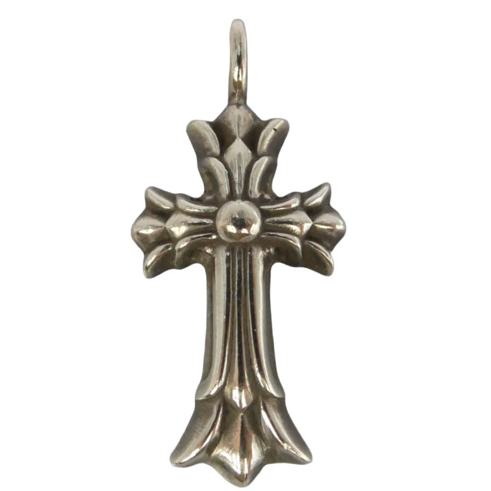 CHROME HEARTS クロムハーツ（原本無） 国内正規店レシート付属 DBL CH CRS ダブルCHクロス チャーム ペンダントトップ シルバー系【中古】