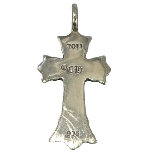 CHROME HEARTS クロムハーツ（原本無） 国内正規店レシート付属 DBL CH CRS ダブルCHクロス チャーム ペンダントトップ シルバー系【中古】