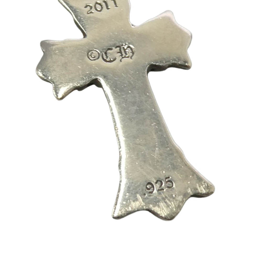 CHROME HEARTS クロムハーツ（原本無） 国内正規店レシート付属 DBL CH CRS ダブルCHクロス チャーム ペンダントトップ シルバー系【中古】