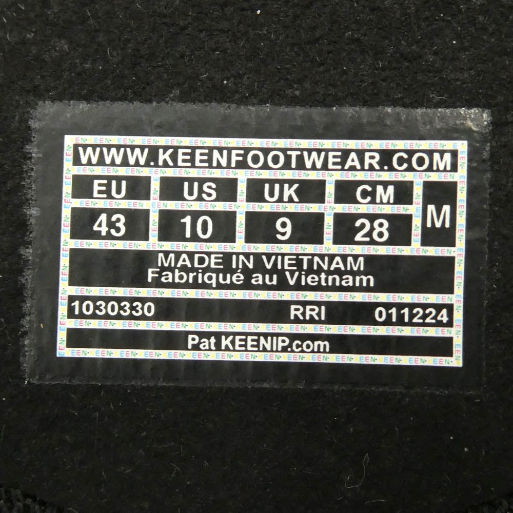 KEEN キーン Engineered Garments エンジニアードガーメンツ 1030330 x Engineered Garments エンジニアードガーメンツ WK500 スニーカー ブラック系 28cm【中古】