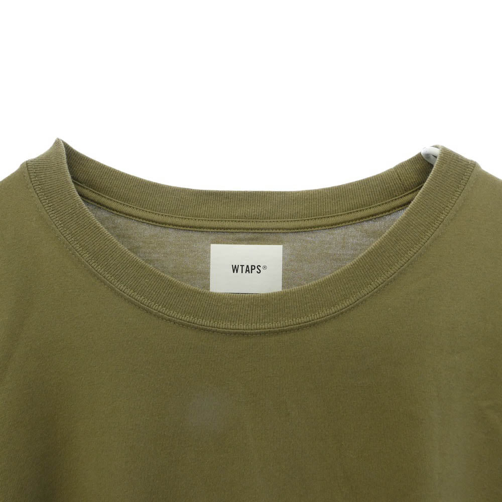 WTAPS ダブルタップス 21SS 211ATDT-LT01S WTVUA LS TEE プリント 長袖 Tシャツ カーキ系 04【中古】