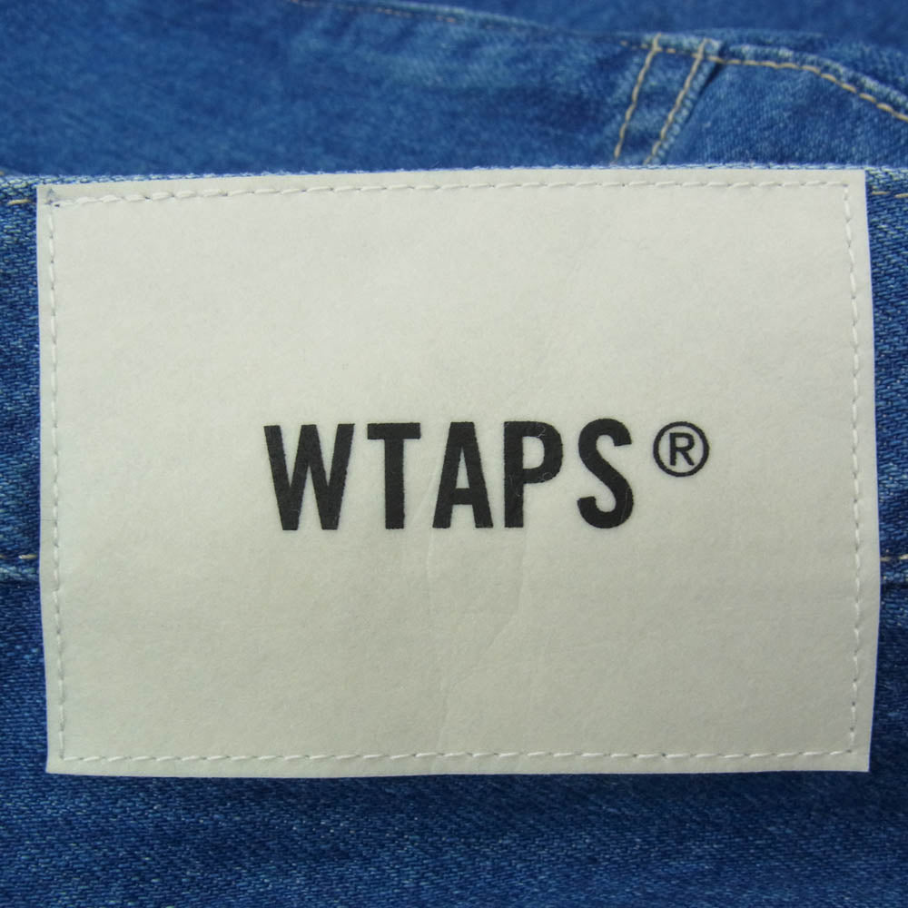 WTAPS ダブルタップス 22AW 222WVDT-PTM08 BLUES STRAIGHT TROUSERS INDIGO ストレート デニム パンツ ジーンズ インディゴブルー系 X 04【中古】