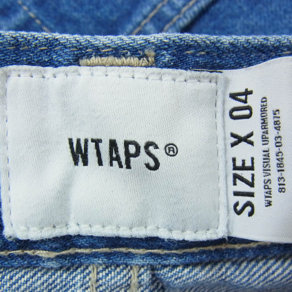 WTAPS ダブルタップス 22AW 222WVDT-PTM08 BLUES STRAIGHT TROUSERS INDIGO ストレート デニム パンツ ジーンズ インディゴブルー系 X 04【中古】
