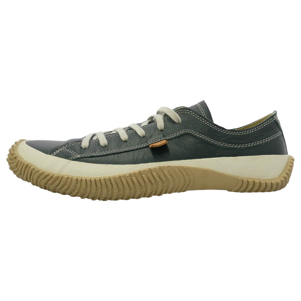 SPINGLE MOVE スピングルムーブ レザー ローカット スニーカー モスグリーン系 L【美品】【中古】