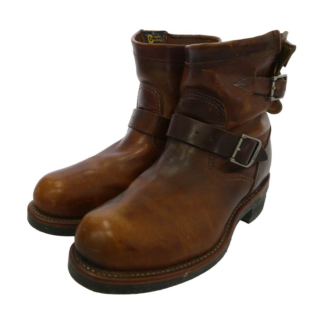 Chippewa チペワ 1901M12 黒タグ 復刻 ENGINEER BOOTS 7インチ エンジニアブーツ ブラウン系 25.5cm【中古】