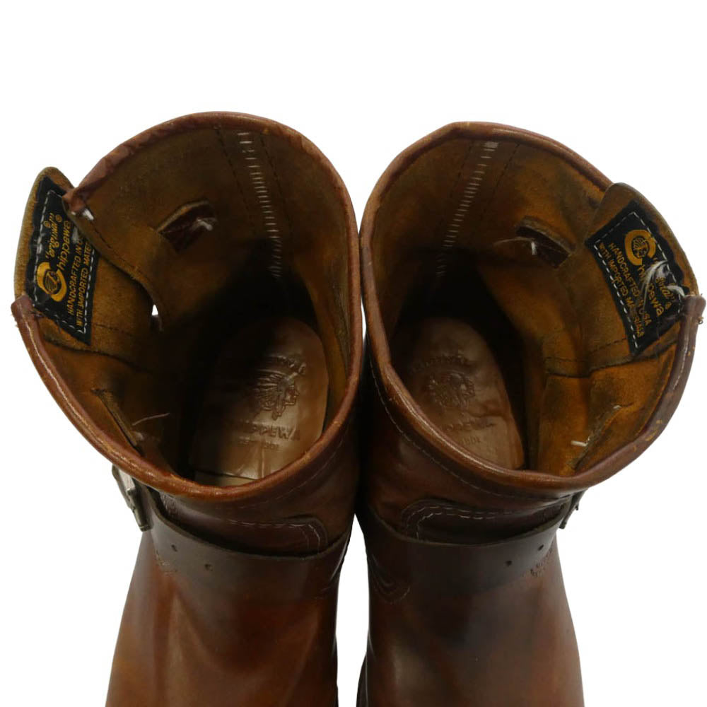 Chippewa チペワ 1901M12 黒タグ 復刻 ENGINEER BOOTS 7インチ エンジニアブーツ ブラウン系 25.5cm【中古】