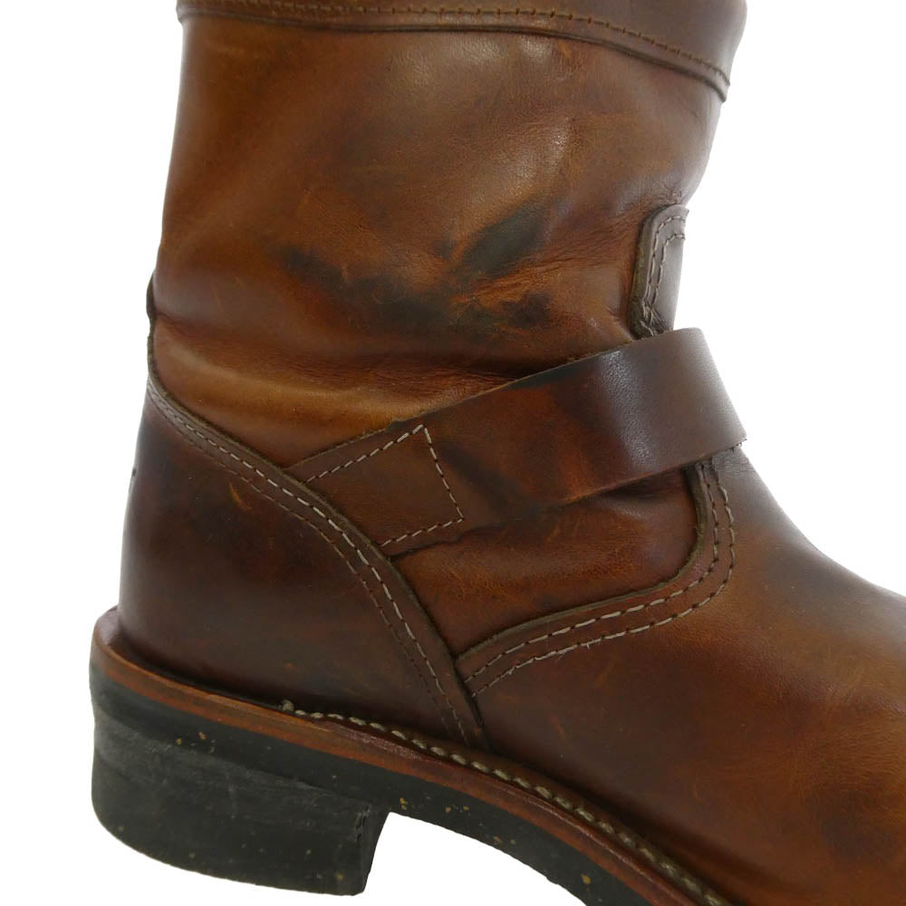 Chippewa チペワ 1901M12 黒タグ 復刻 ENGINEER BOOTS 7インチ エンジニアブーツ ブラウン系 25.5cm【中古】