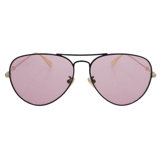 GUCCI グッチ GG0515S ティアドロップ アビエーター ピンクレンズ サングラス アイウェア ピンク系 ブラック系 60□14-145【中古】