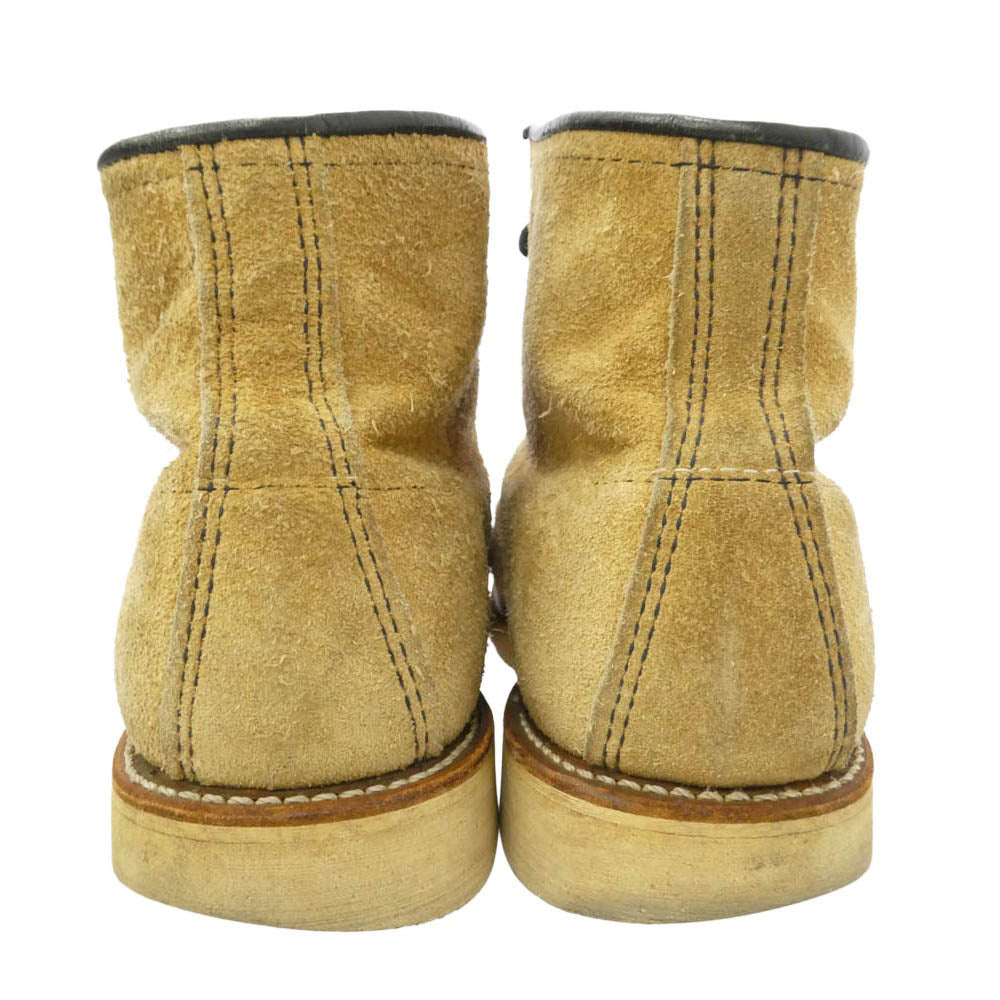 RED WING レッドウィング 8173 刺繍羽根タグ モックトゥ ブーツ ライトブラウン系 実寸26cm程度【中古】