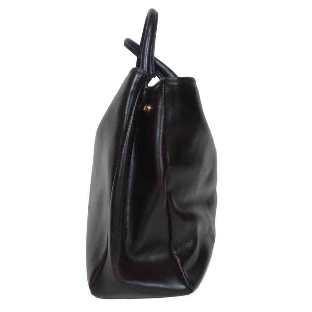 STEFANOMANO ステファノマーノ オールレザー ビジネス トート ダークブラウン系【中古】