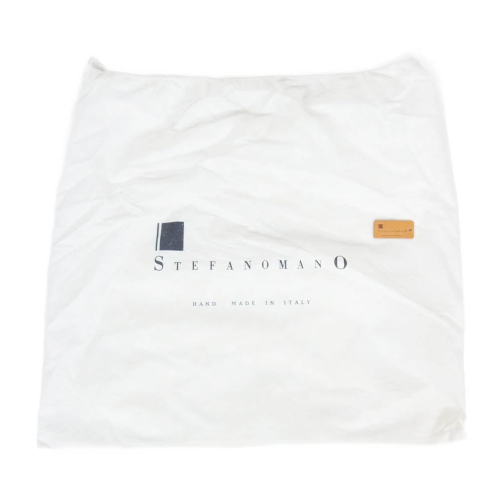 STEFANOMANO ステファノマーノ オールレザー ビジネス トート ダークブラウン系【中古】