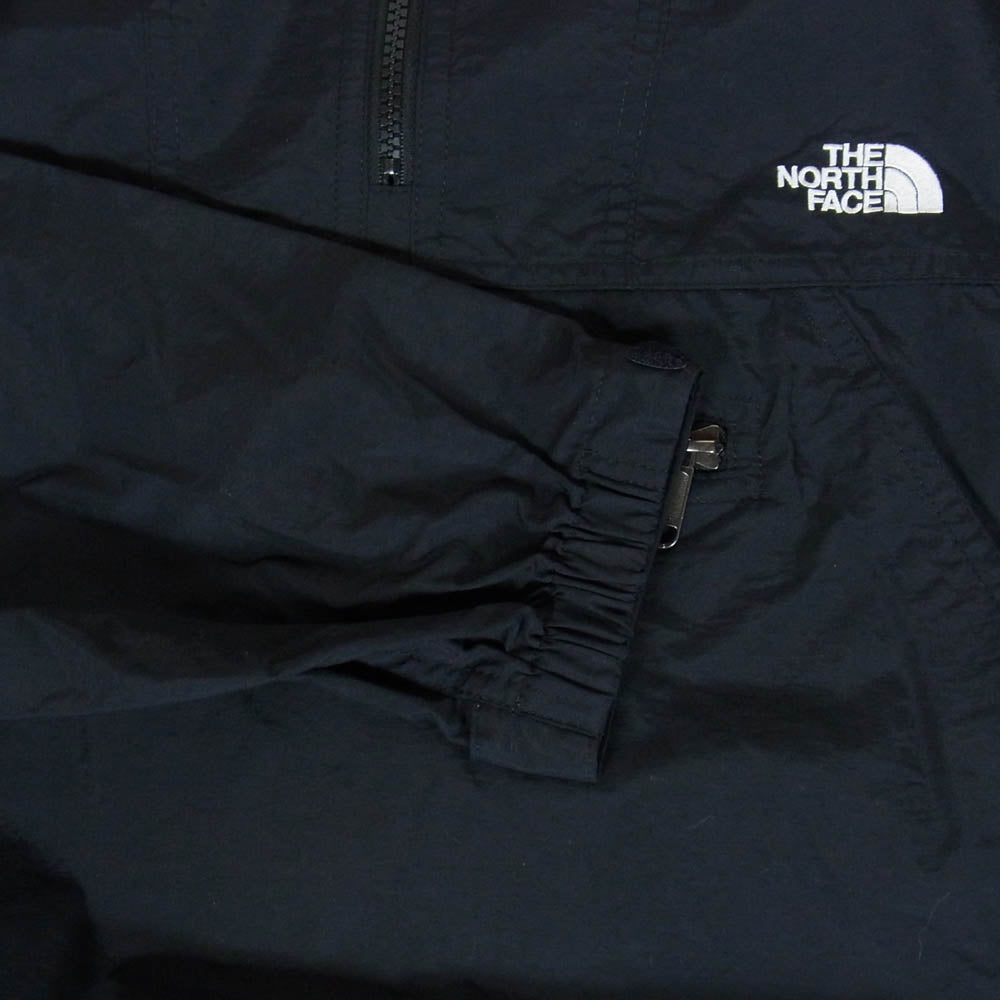 THE NORTH FACE ノースフェイス NP22333 Compact Anorak コンパクト アノラック ハーフジップ フーディー ジャケット ブラック系 M【中古】