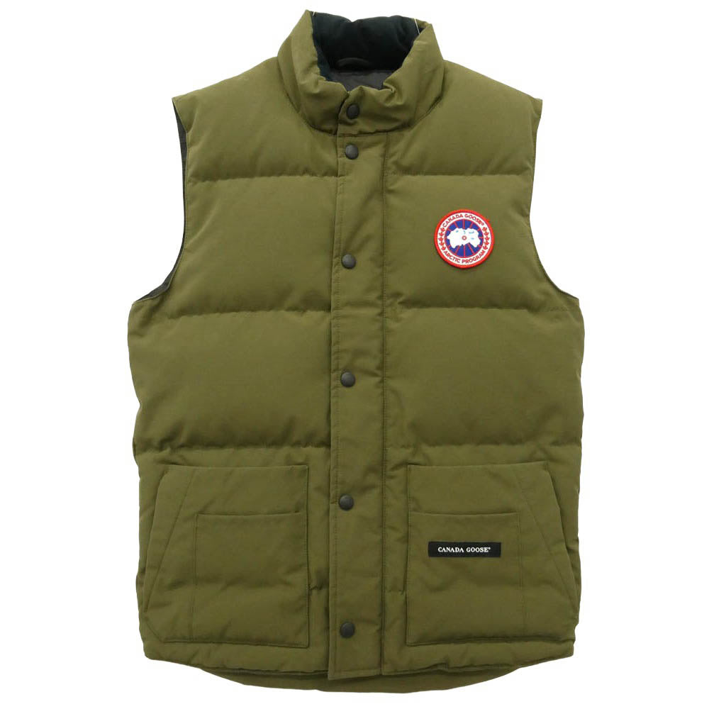 CANADA GOOSE カナダグース 4154M FREESTYLE フリースタイル ダウン ベスト サザビーリーグタグ モスグリーン系 XS【中古】