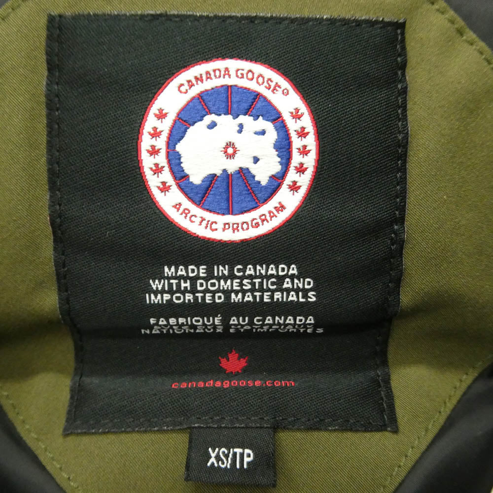 CANADA GOOSE カナダグース 4154M FREESTYLE フリースタイル ダウン ベスト サザビーリーグタグ モスグリーン系 XS【中古】