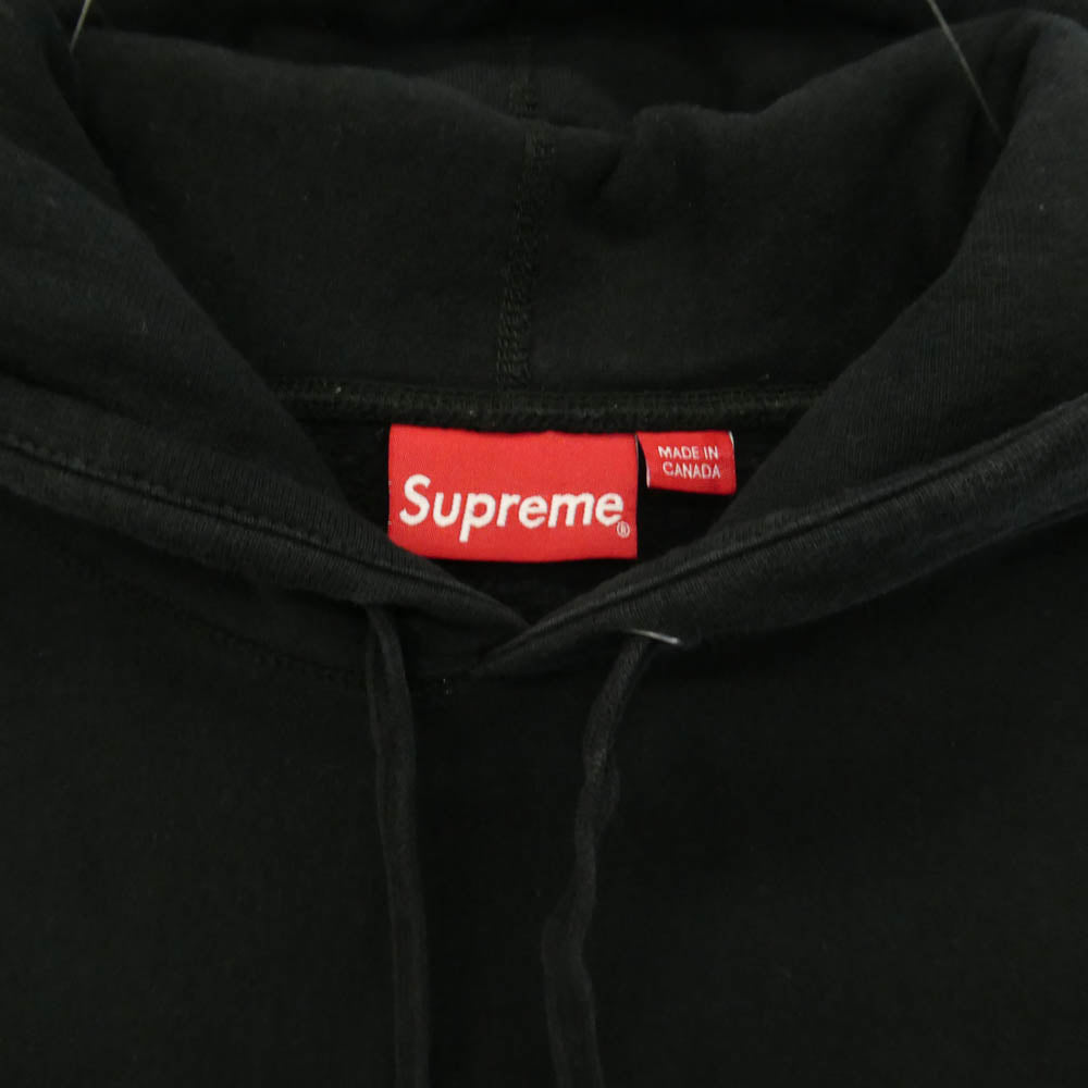 Supreme シュプリーム Small Box Hooded Sweatshirt スモールボックスロゴ フーディー プルオーバー パーカー スウェット ブラック系 M【中古】
