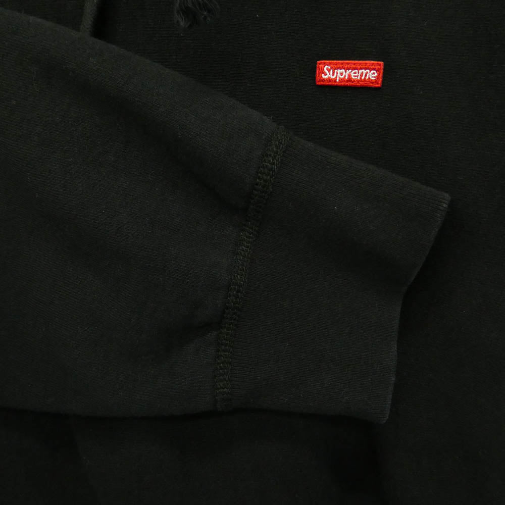 Supreme シュプリーム Small Box Hooded Sweatshirt スモールボックスロゴ フーディー プルオーバー パーカー スウェット ブラック系 M【中古】