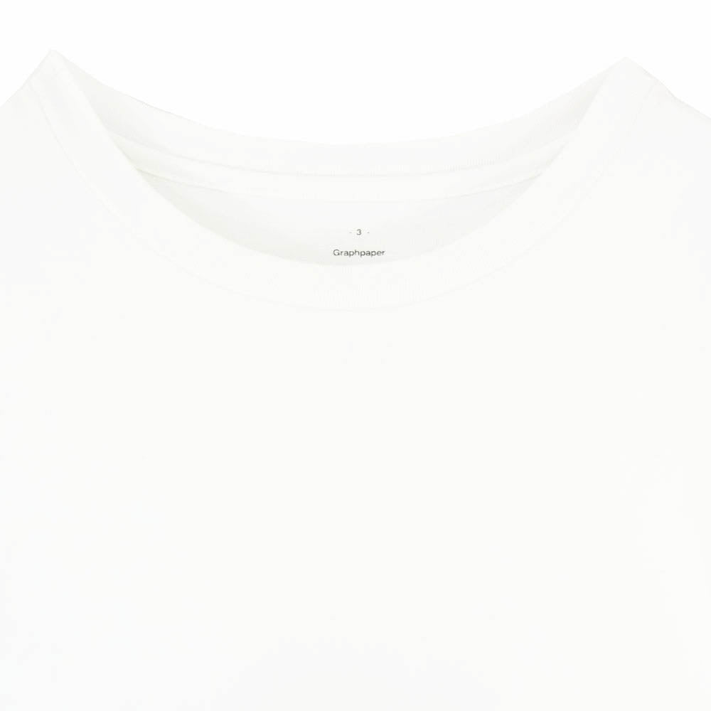 GRAPHPAPER グラフペーパー クルーネック 丸首 ショートスリーブ 無地 半袖 Tシャツ ホワイト系 3【中古】