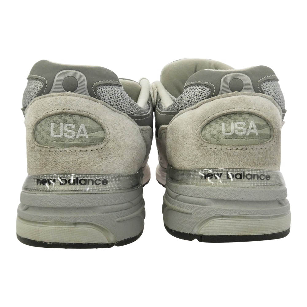 NEW BALANCE ニューバランス MR993GL 993 スエード メッシュ スニーカー グレー系 シルバー系 27cm【中古】