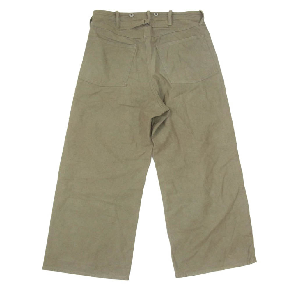 タイガタカハシ T.T LOT.209 BUCKLE-BACKED TROUSERS バックルバックワイド トラウザー パンツ ブラウン系 32【美品】【中古】