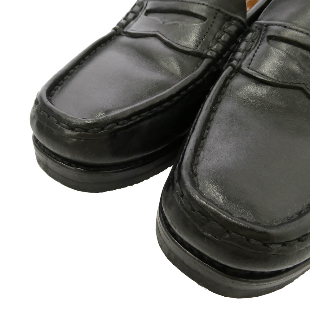 VISVIM ビズビム 26AW 0126202002006 FABRO-FOLK レザー ローファー シューズ ブラック系 M8.5【美品】【中古】