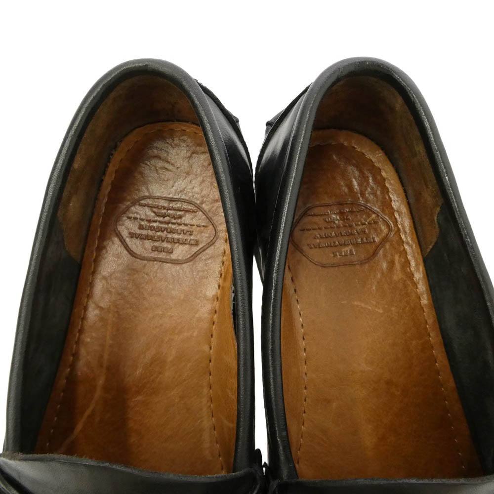 VISVIM ビズビム 26AW 0126202002006 FABRO-FOLK レザー ローファー シューズ ブラック系 M8.5【美品】【中古】