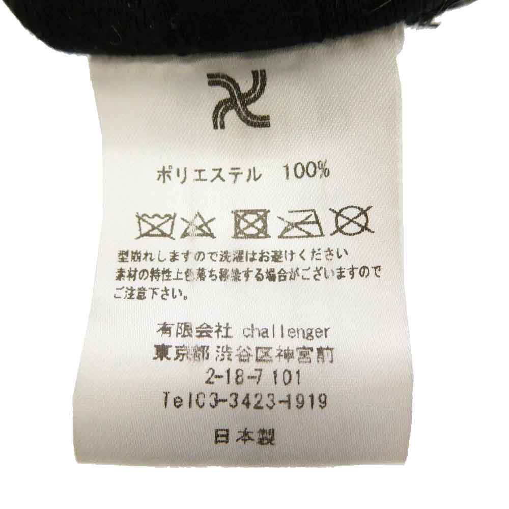 CHALLENGER チャレンジャー BAR LOGO FLEECE CAP ロゴ フリース キャップ ブラック系【中古】