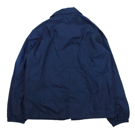 カリフォークス ロゴ ワッペン ナイロン コーチ ジャケット ネイビー系 M【中古】