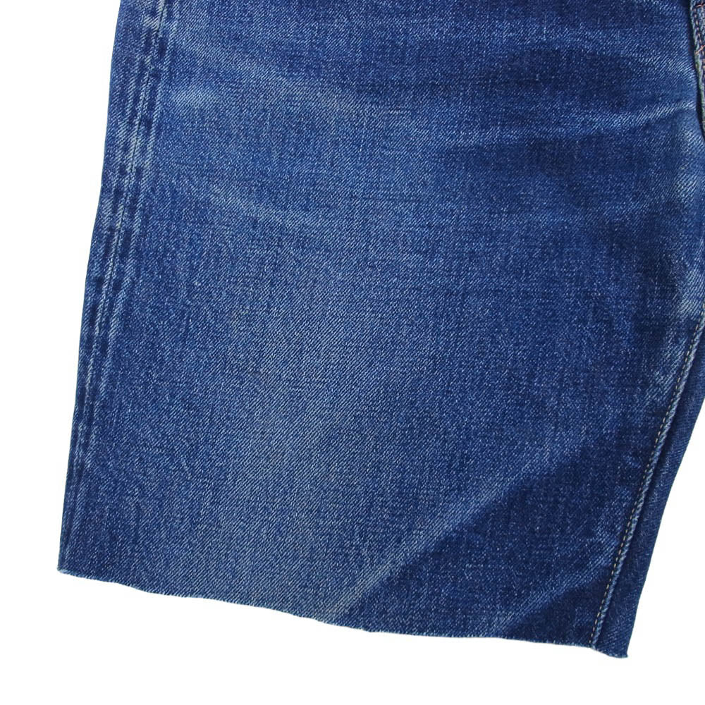 Levi's リーバイス LVC 501XX 55501 BIGE カットオフ デニム ハーフ パンツ インディゴブルー系 W34L36【中古】