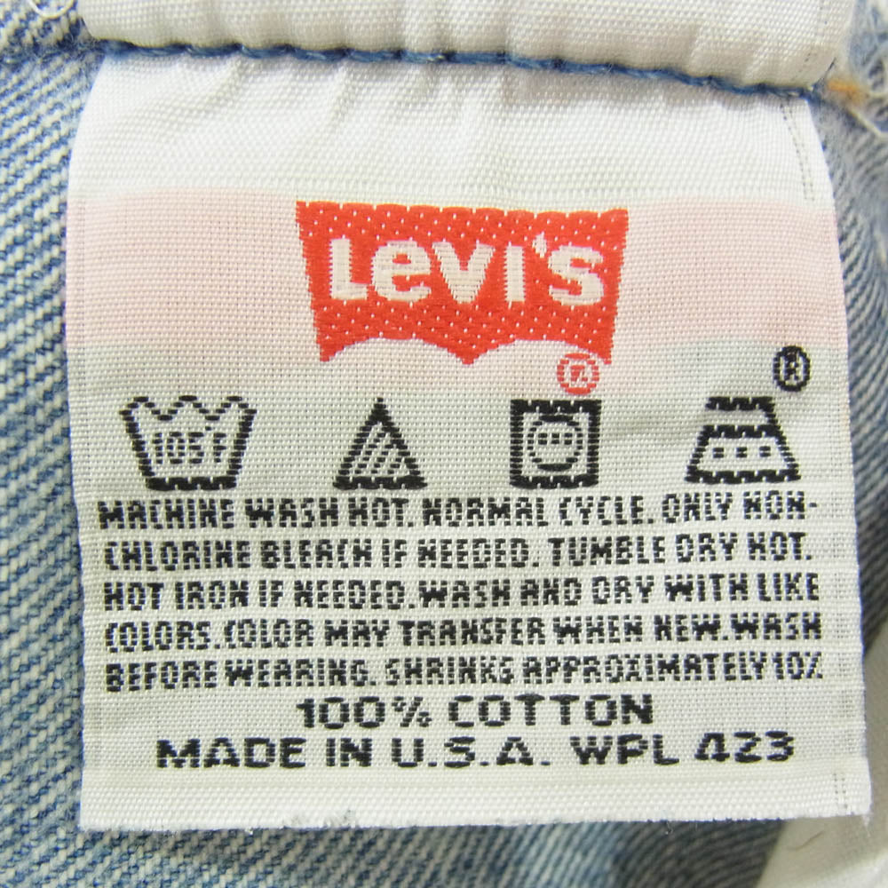Levi's リーバイス USA製 00s ボタン裏 553 スモールe 501XX デニム パンツ インディゴブルー系 33【中古】