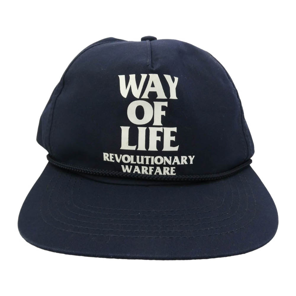 RATS ラッツ way of life キャップ 帽子 日本製 ダークネイビー系 FREE【中古】
