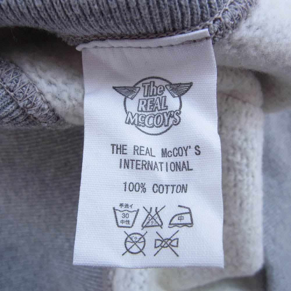The REAL McCOY'S ザリアルマッコイズ BALL PARK F/Z HOODED SWEATSHIRT ジップ アップ スウェットシャツ パーカー グレー系 XL【中古】