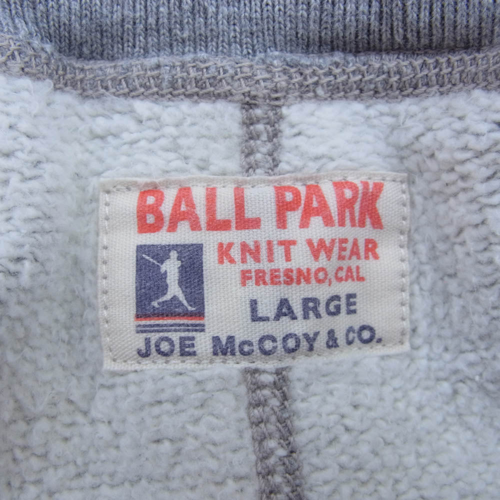 The REAL McCOY'S ザリアルマッコイズ BALL PARK SWEAT PANTS スウェット パンツ ボトム グレー系 L【中古】