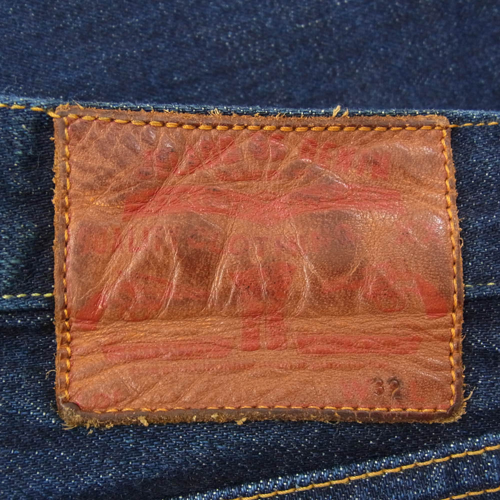 JELADO ジェラード 55Denim Last Resort 313XX ラストリゾート ストレート ワイドデニムパンツ インディゴブルー系 32【中古】