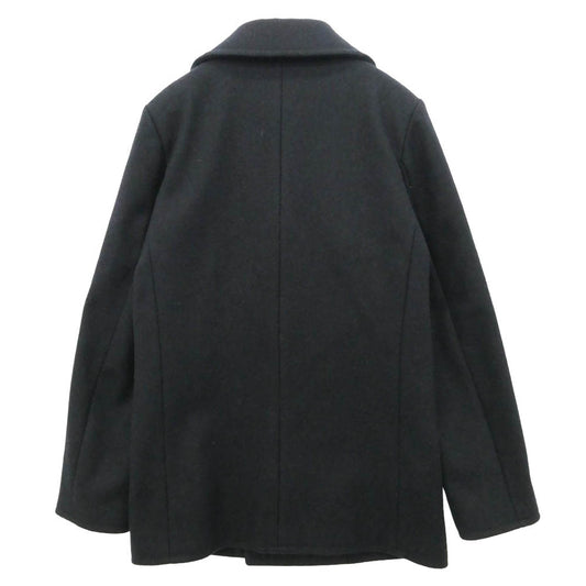 SAINT LAURENT サンローラン 343626 Y980F エディ期 WOOL PEA COAT ウール メルトン ピーコート ネイビー系 48【中古】