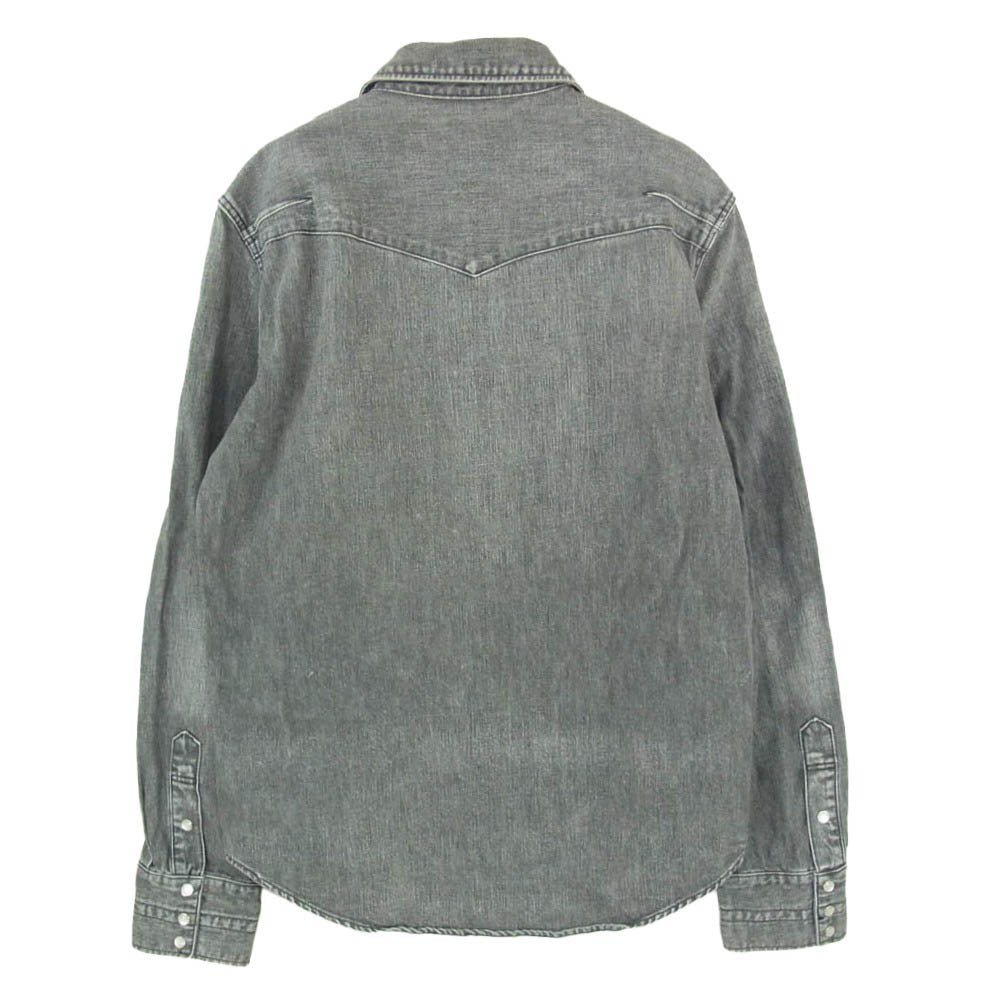 NUMBER(N)INE ナンバーナイン 10AW ウエスタン デニムシャツ グレー系 ブラック系 3【中古】
