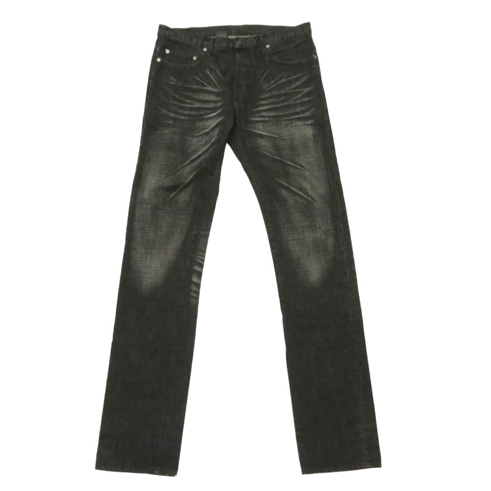 DIOR HOMME ディオールオム 03AW Hedi Slimane archive 03SS エディ期 爪跡ダメージ加工 ブラックデニム パンツ ジーンズ インディゴブルー系 32【中古】