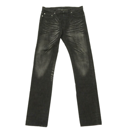 DIOR HOMME ディオールオム 03AW Hedi Slimane archive 03SS エディ期 爪跡ダメージ加工 ブラックデニム パンツ ジーンズ インディゴブルー系 32【中古】
