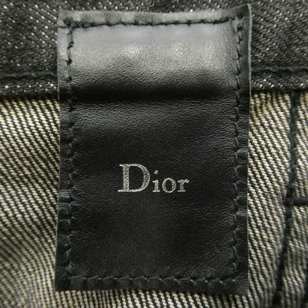 DIOR HOMME ディオールオム 03AW Hedi Slimane archive 03SS エディ期 爪跡ダメージ加工 ブラックデニム パンツ ジーンズ インディゴブルー系 32【中古】