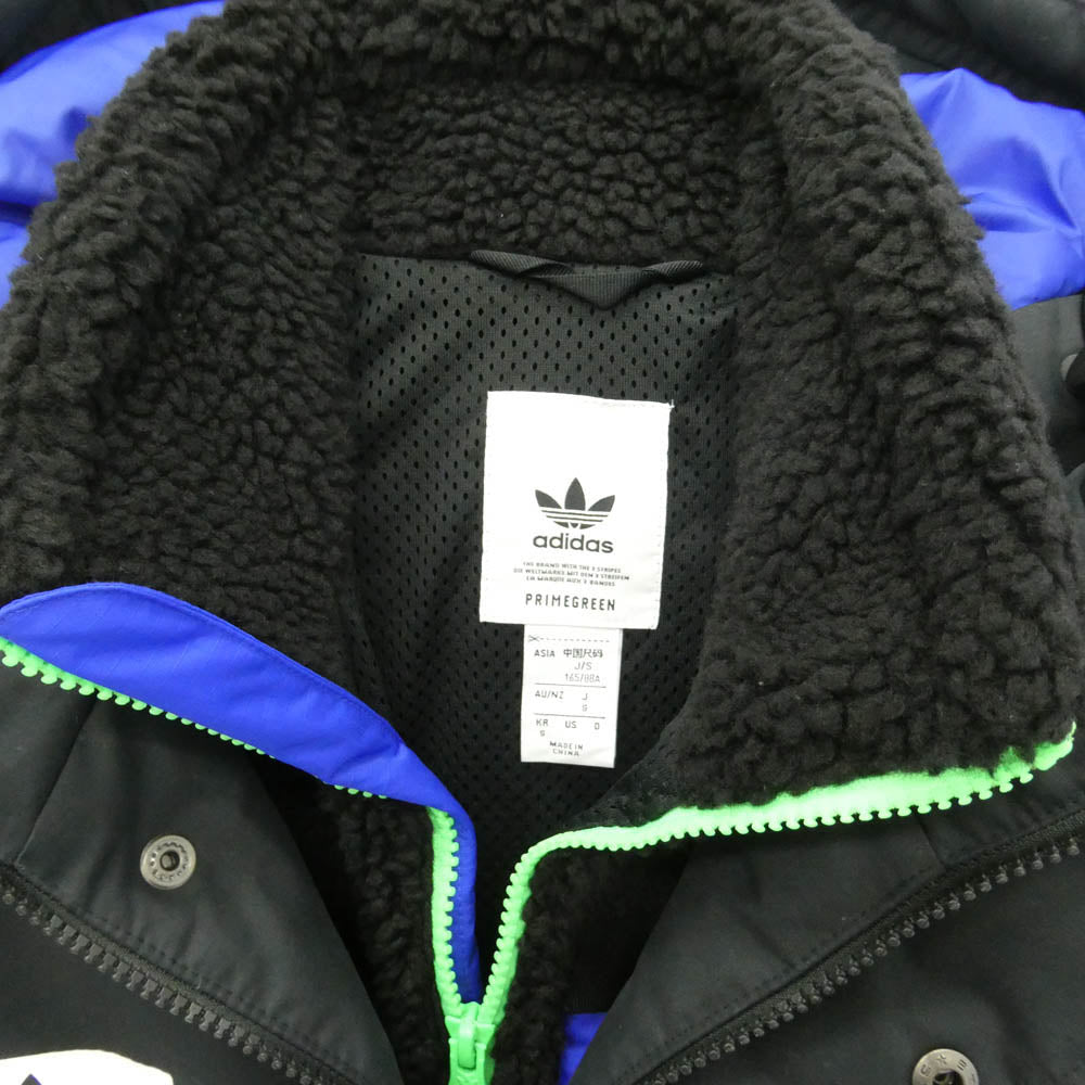 adidas アディダス H58062 2 IN 1LAYERED DOWN JACKET レイヤード ダウンジャケット フリース ベスト ブラック系 S【中古】