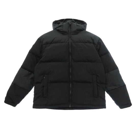 adidas アディダス IC3561 Goose Down Logo Hooded Puffer Jacket グース ロゴ フーデッド ジップアップ ダウンジャケット ブラック系 XS【中古】