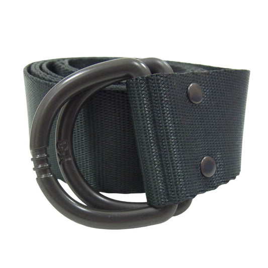 Y-3 Yohji Yamamoto ワイスリー ヨウジヤマモト LOGO BELT ロゴ プリント Dリング ベルト ブラック系【美品】【中古】