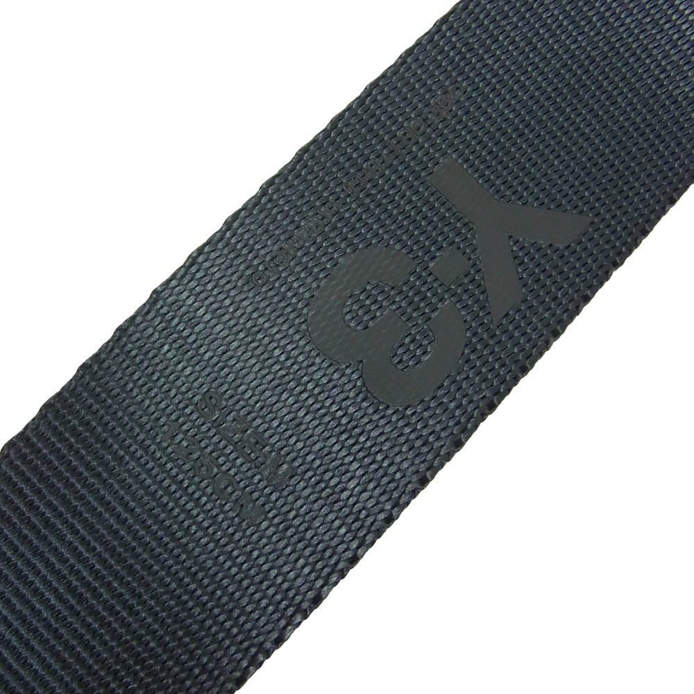Y-3 Yohji Yamamoto ワイスリー ヨウジヤマモト LOGO BELT ロゴ プリント Dリング ベルト ブラック系【美品】【中古】