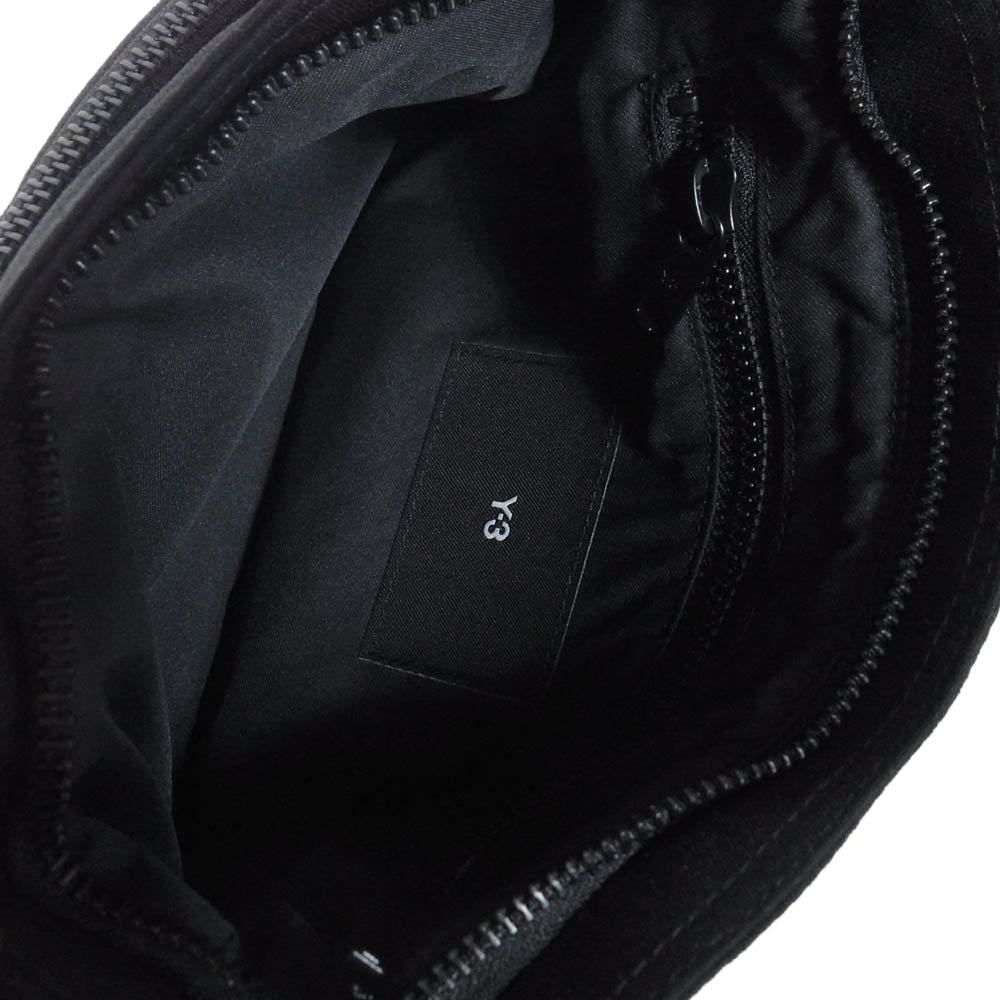 Y-3 Yohji Yamamoto ワイスリー ヨウジヤマモト IR5791 SACOCHE ロゴ 刺繍 サコッシュ ショルダーバッグ ブラック系【中古】
