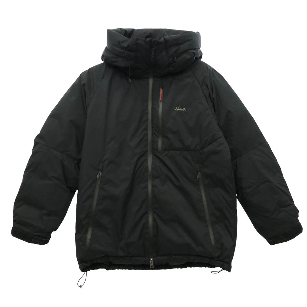 NANGA ナンガ AURORA DOWN JACKET オーロラ ダウン フード ジャケット ブラック系 M【中古】