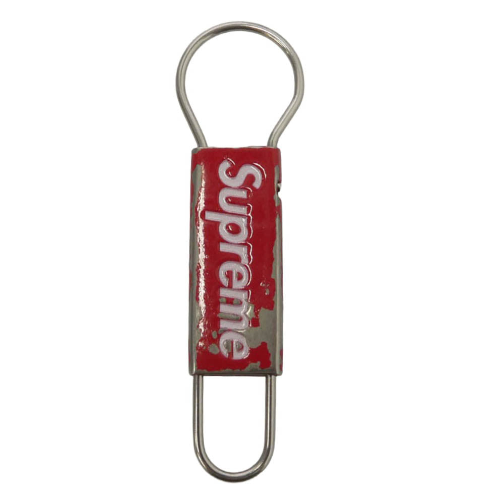 Supreme シュプリーム Clip Keychain クリップ キーチェーン レッド系 シルバー系【中古】